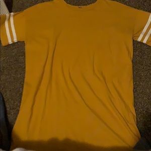 Yellow t-shirt dress